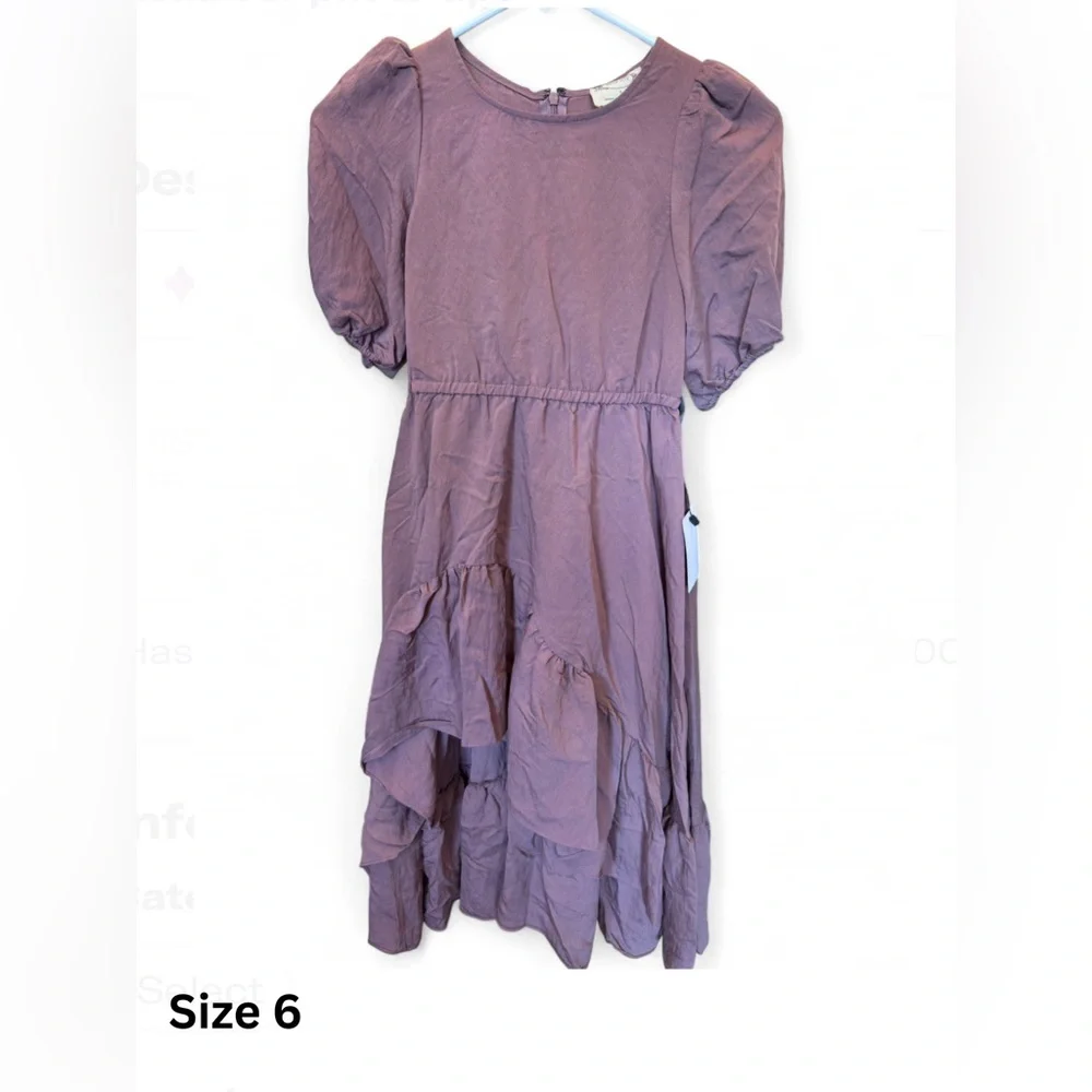 Joyfolie Mia Joy Girls Gabriella Maxi Dress in Orchid Size 6 NWT‎ MSRP $69